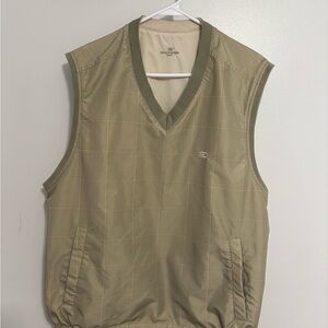 Dockers Beige Sleeveless Reversible Golf Vest Mens Large.